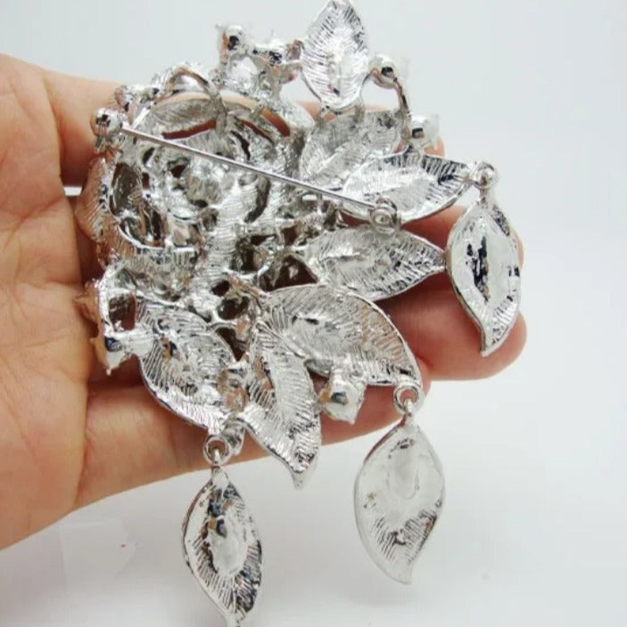 Rosa Rhinestone Brooch