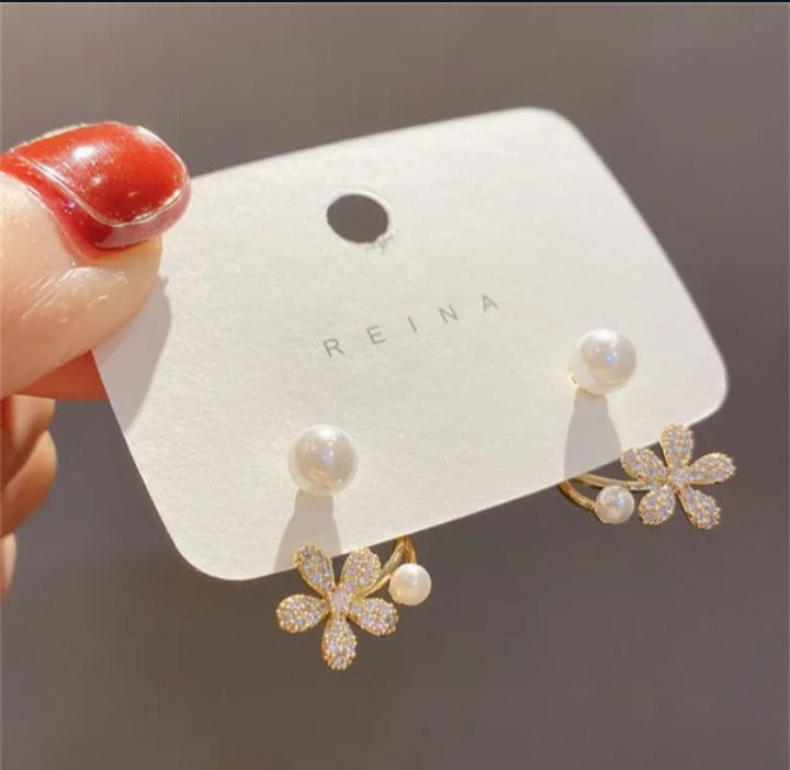 Renina Pearl Stud Earrings