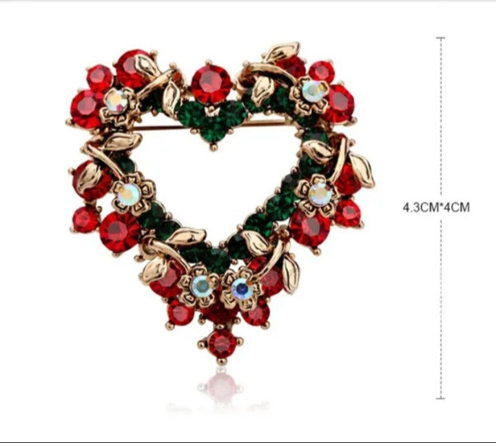 St. Nicola Heart Brooch