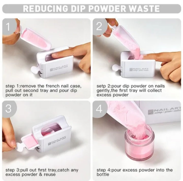 Pocket Dip Powder Recycling System with Dotting Pen